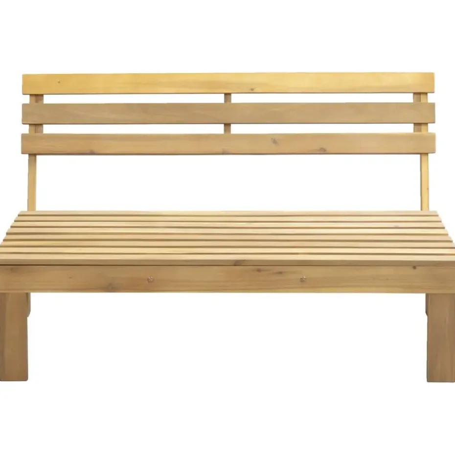 Palletbank Perugia - naturel - 70x120x86 cm