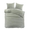 Papillon dekbedovertrek Brienz flanel - 200x200/220cm - Groen