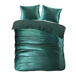 Papillon dekbedovertrek Uni Velvet - 200x200/220 cm - Groen