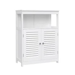 Parya Home - Badkamerkast - Vrijstaande Kast - 2 Deuren - Hout - Wit