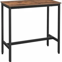 Parya Home - Bartafel - Vintage - Bruin - Hout & Metaal