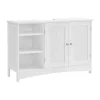 Parya Home - Wastafelonderkast -Badkamerkast - 2 Deuren - 2 Planken - Hout - Wit