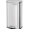 Parya home RVS Pedaalemmer - 30 liter - Rechthoekig