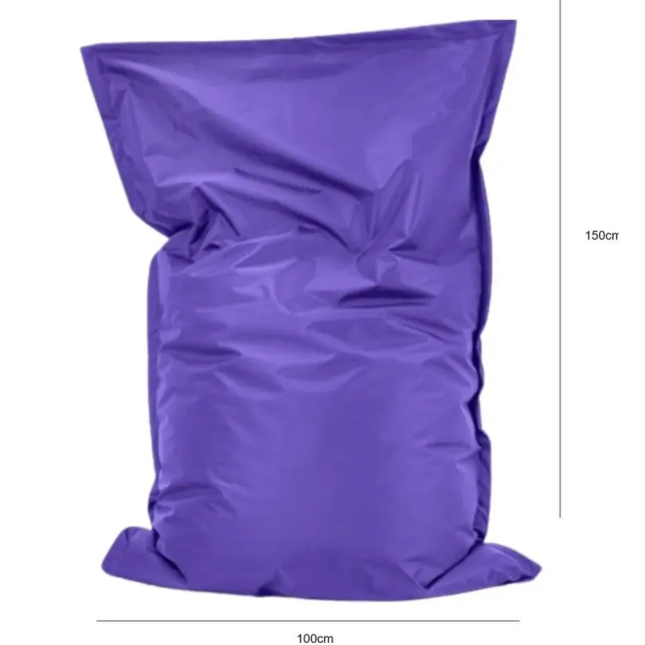 Parya Zitzak Nylon - Zitzakfauteuil - Woonkamerzitzak - Paars - 100 x 150