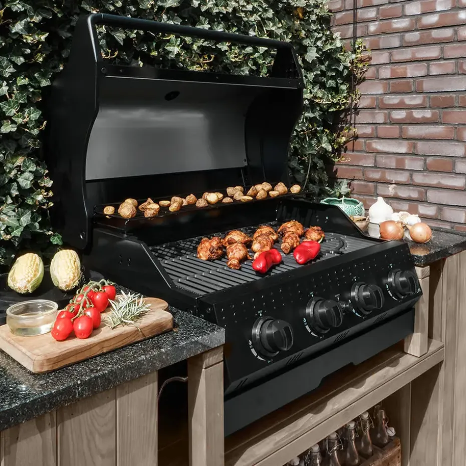 Patton Opus Inbouw Gasbarbecue - 3 Branders + Searbrander
