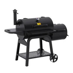 Patton Smoker Houtskoolbarbecue Oklahoma - Zwart