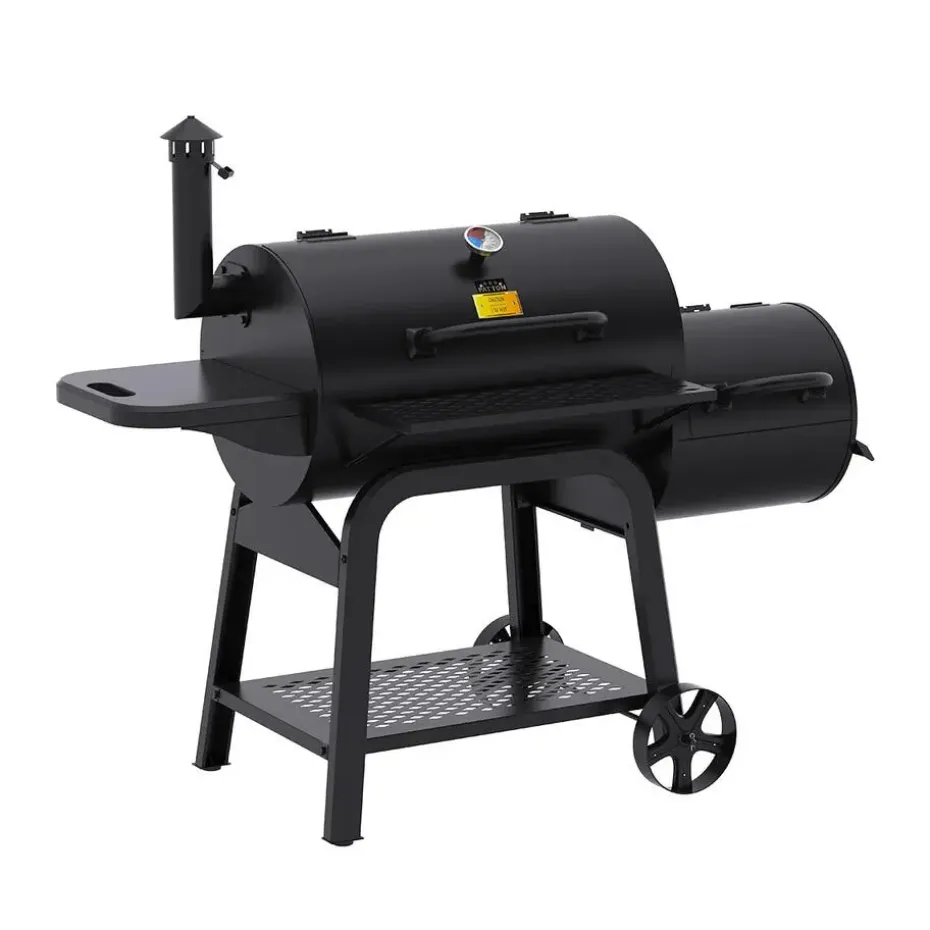 Patton Smoker Houtskoolbarbecue Oklahoma - Zwart