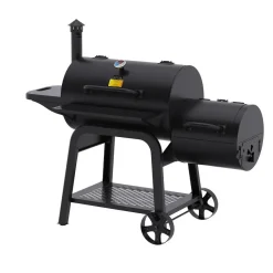 Patton Smoker Houtskoolbarbecue Oklahoma - Zwart