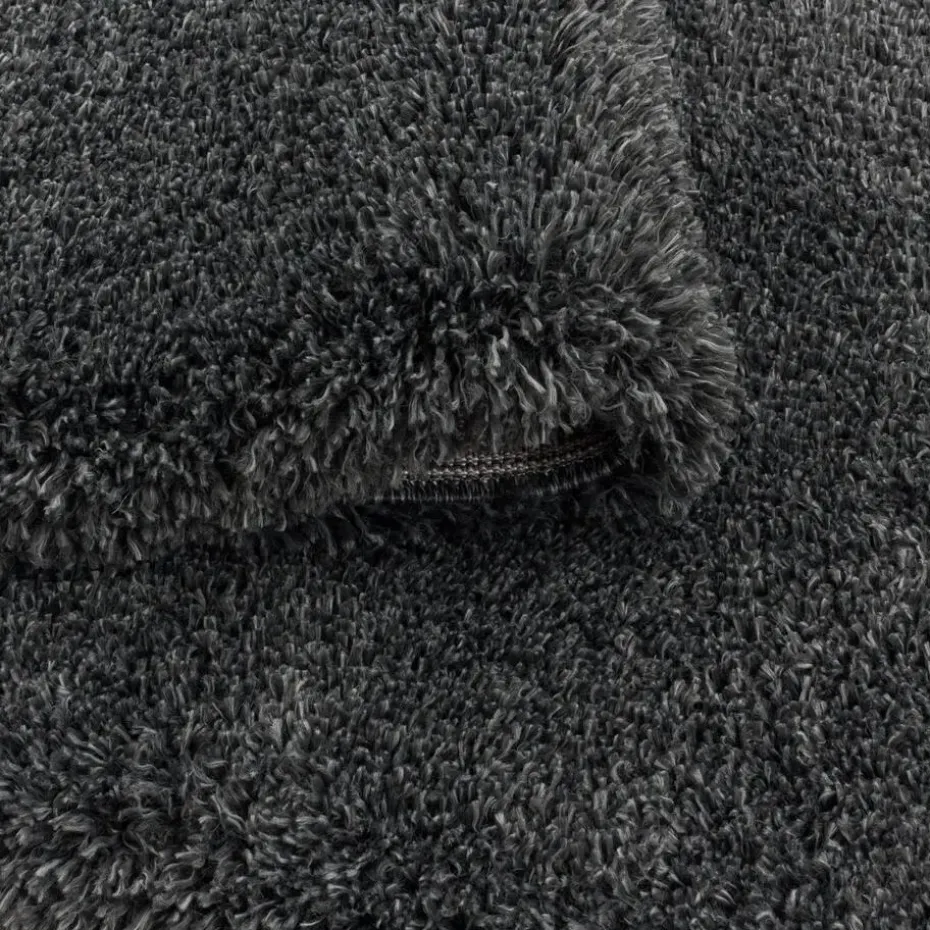Pearl Soft Hoogpolig Vloerkleed Grijs - 160x230 CM
