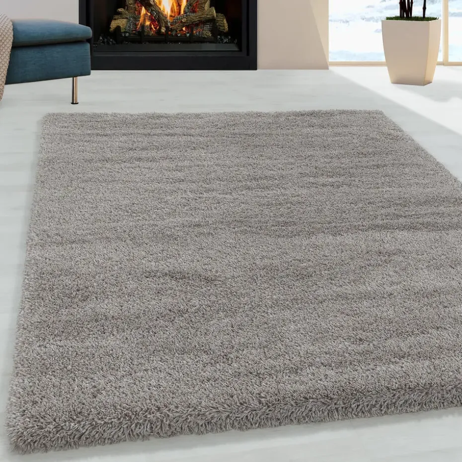 Pearl Soft Hoogpolig Vloerkleed Beige - 140x200 CM