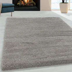 Pearl Soft Hoogpolig Vloerkleed Beige - 140x200 CM