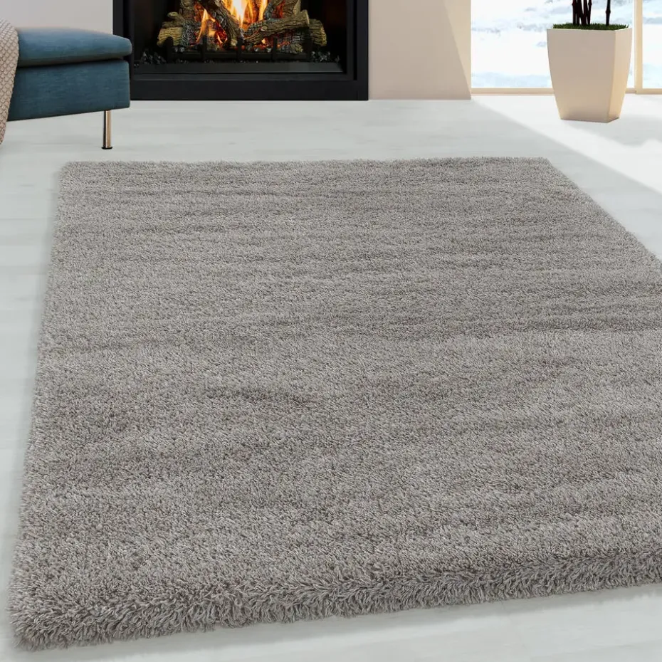 Pearl Soft Hoogpolig Vloerkleed Beige - 140x200 CM
