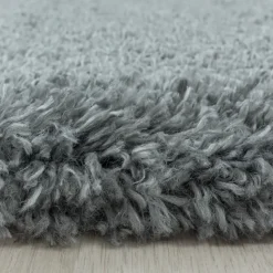 Pearl Soft Rond Hoogpolig Vloerkleed Lichtgrijs - 200 CM ROND