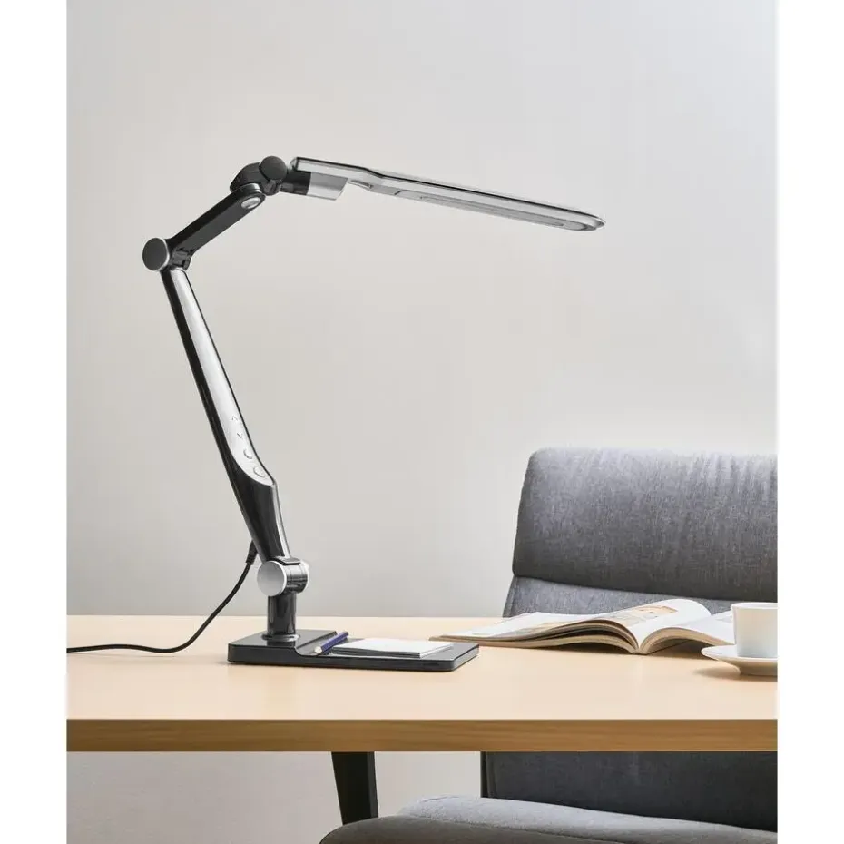 PEGASI - Bureaulamp LED - Zwart - Synthetisch materiaal