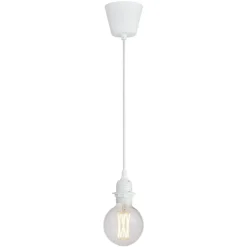 Pendel Basic E27 - wit - 100 cm