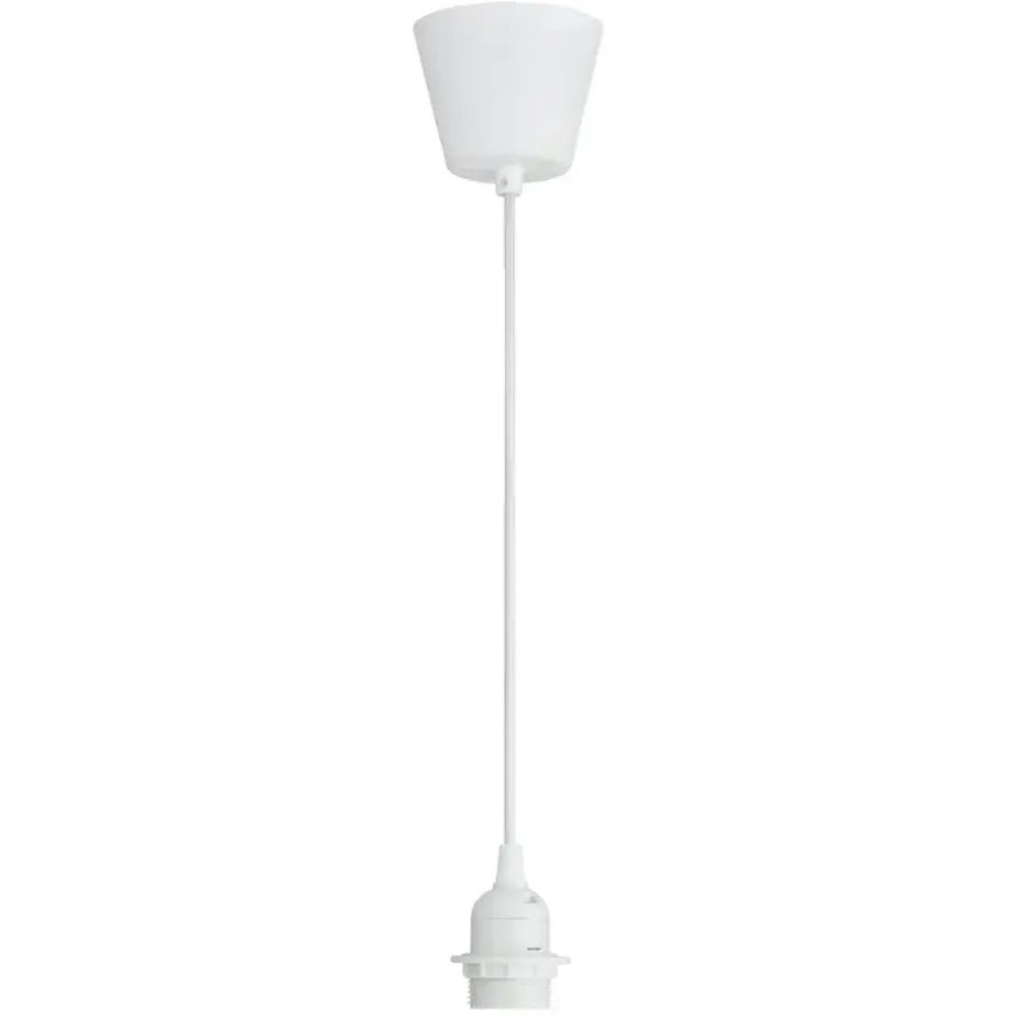 Pendel Basic E27 - wit - 100 cm