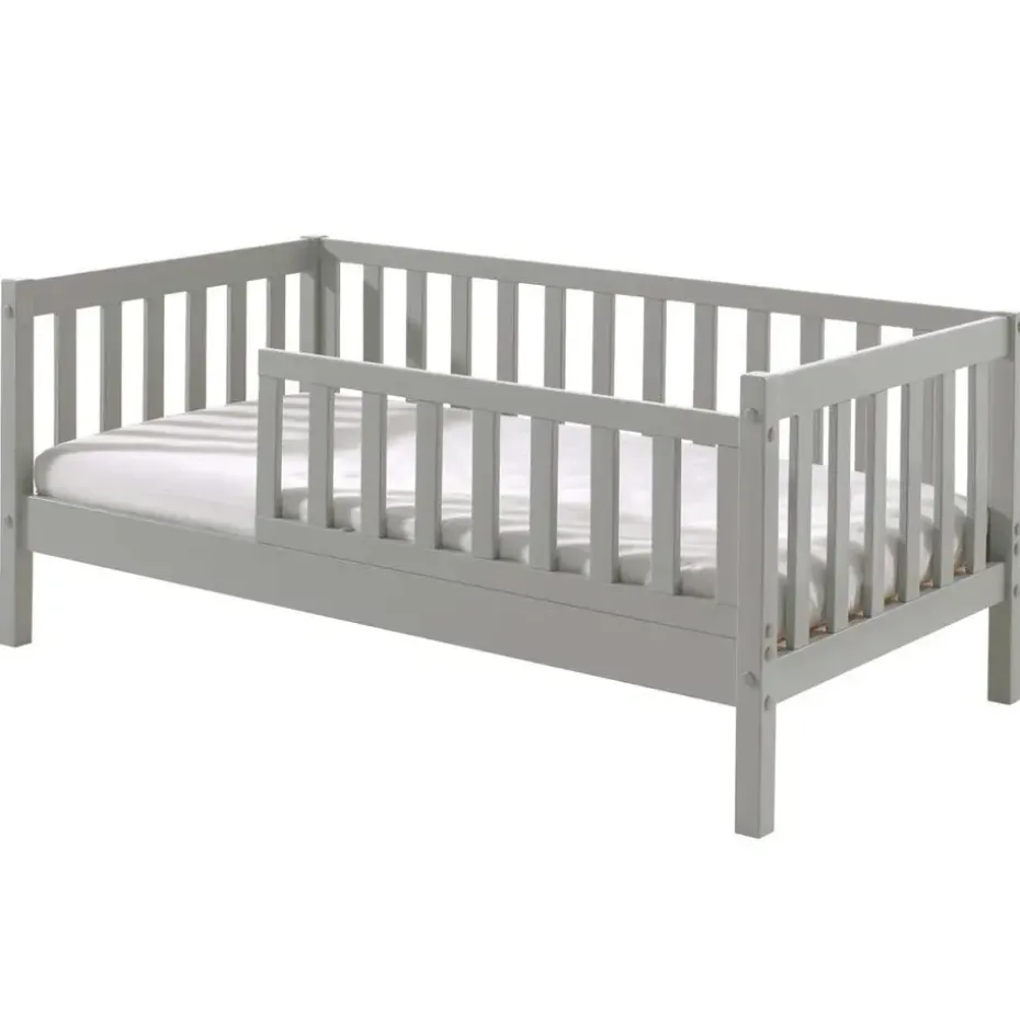 Peuterbed Petronille 70 x 140cm dennenhout - grijs