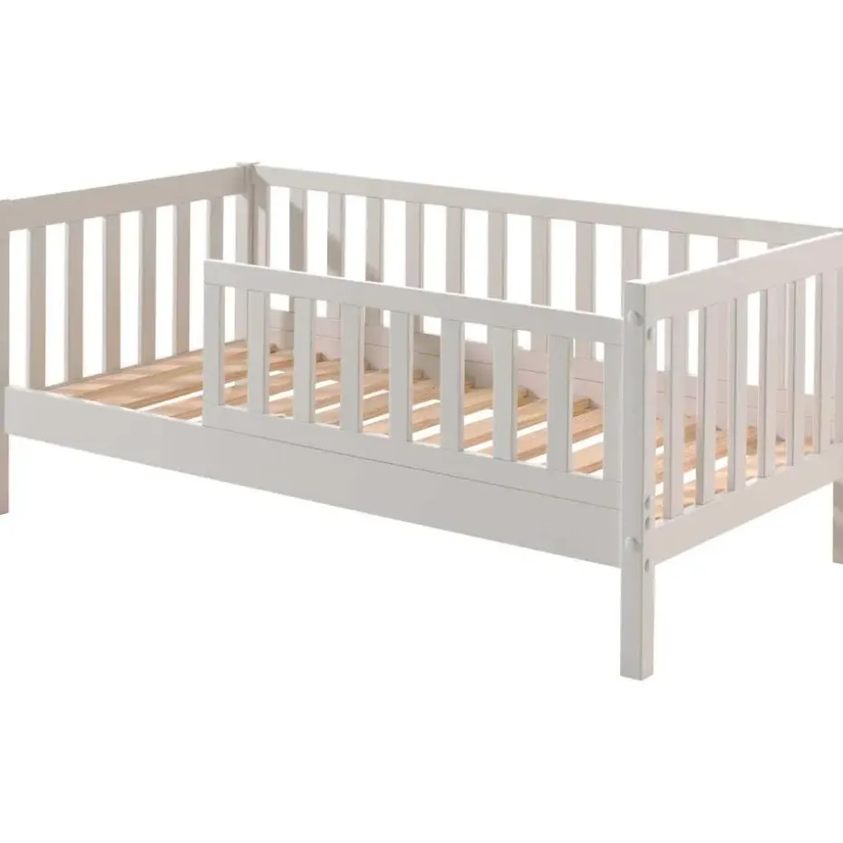 Peuterbed Petronille 70 x 140cm dennenhout - wit