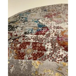 Picasso Feraghan Vintage Rond Vloerkleed Multi / Beige Laagpolig - 200 CM ROND
