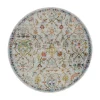 Picasso Sarough Vintage Rond Vloerkleed Creme / Beige Laagpolig - 300 CM ROND