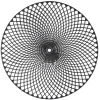 Placemat Christie - zwart imitatieleer - Ø38 cm (1 stuk)