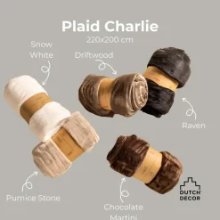 Plaid Charlie - Snow White - 200x220 cm