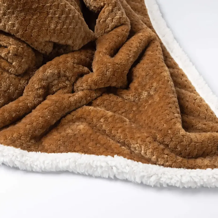 Plaid Cody - Tobacco Brown - 150x200 cm