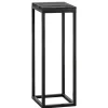 Plantentafel Gijs - zwart - 70x25x25 cm