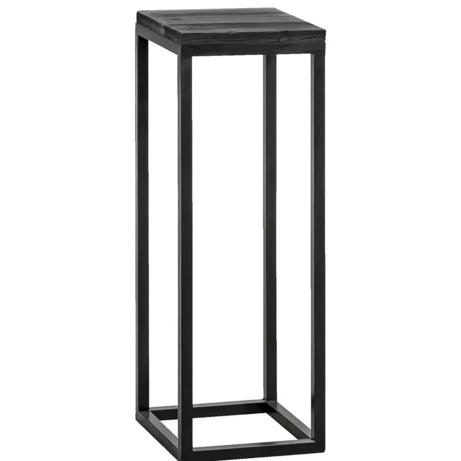 Plantentafel Gijs - zwart - 70x25x25 cm