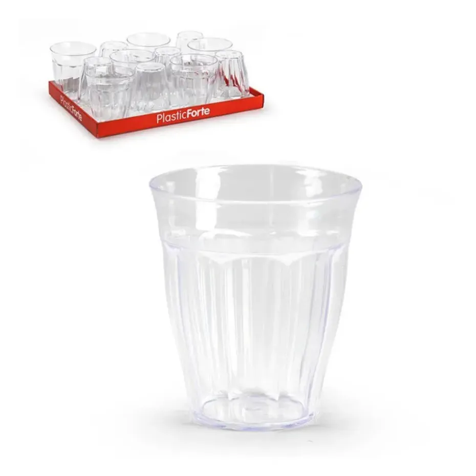 PlasticForte Drinkglazen/waterglazen Picardie - 12x - kunststof