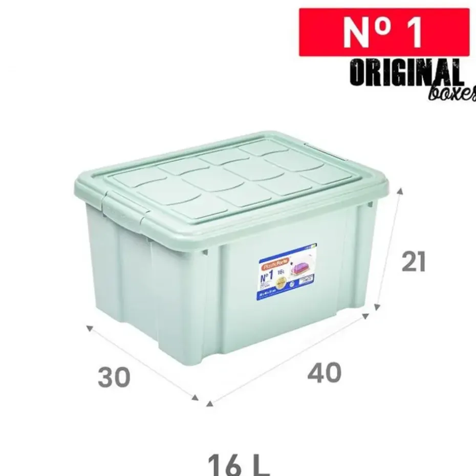 Plasticforte Multi Storage Opslagbox - mintgroen - 16L