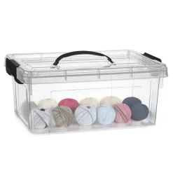 Plasticforte Opbergbox met deksel - grijs - 8.5L - kunststof