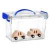 Plasticforte Opbergbox met deksel - blauw - 6L - kunststof