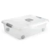 Plasticforte Opslagbak met deksel - 1x - 31L - 62 x 45 x 18 cm