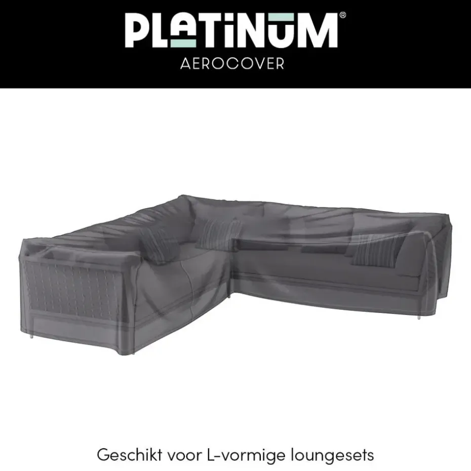 Platinum Aerocover loungesethoes L-vorm 270x270 cm