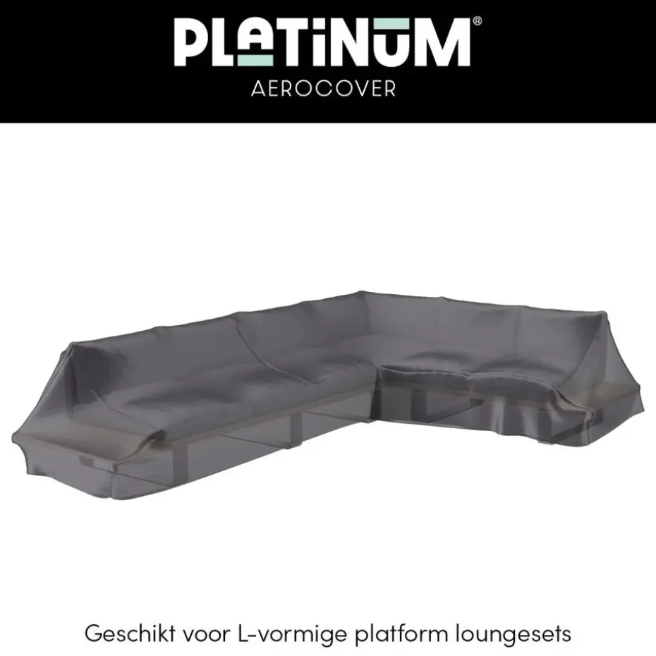 Platinum Aerocover platform loungesethoes 350x275 cm - Rechts