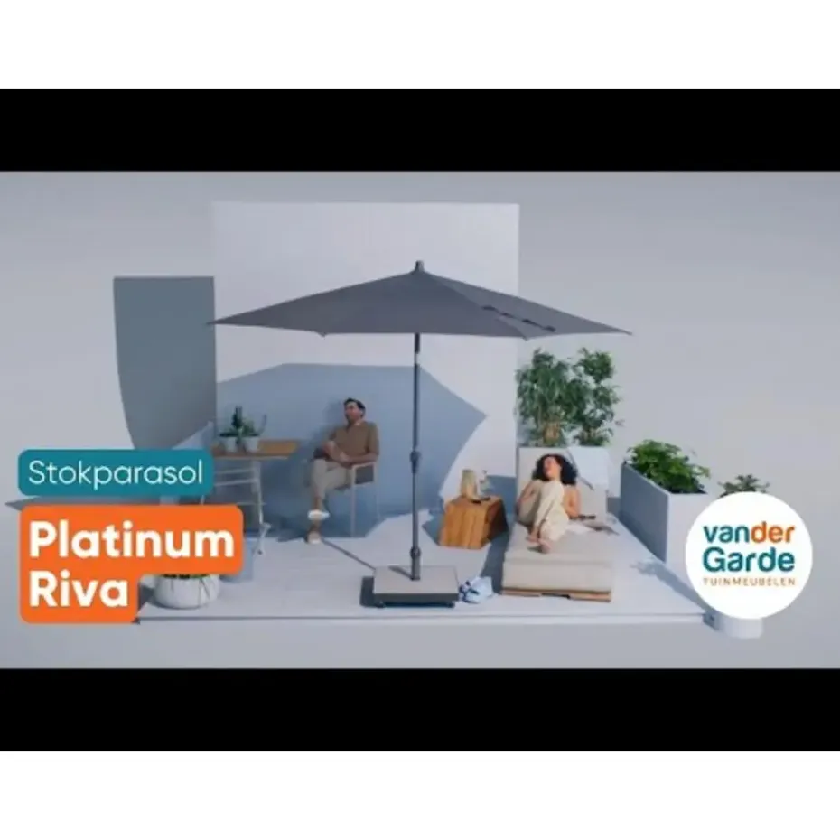 Platinum Parasol Riva Ø250 cm Ecru