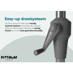 Platinum Parasol Riva Ø300 cm Ecru