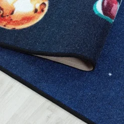 Play Speeltapijt Ruimte - 80x120 cm - Blauw - Vloerkleed Kinderkamer