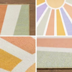 Play Sunshine Speeltapijt - 80x120 cm - Multi Creme - Vloerkleed Kinderkamer