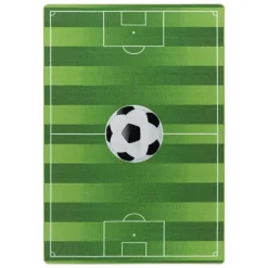 Play Voetbal Speeltapijt - 100x150 cm - Groen - Vloerkleed Kinderkamer