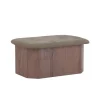 Poef Bruin Stof - 59x88x42cm - Todd
