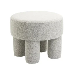 Poef Demi - Bouclé Naturel