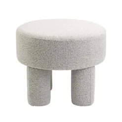 Poef Demi - Bouclé Naturel