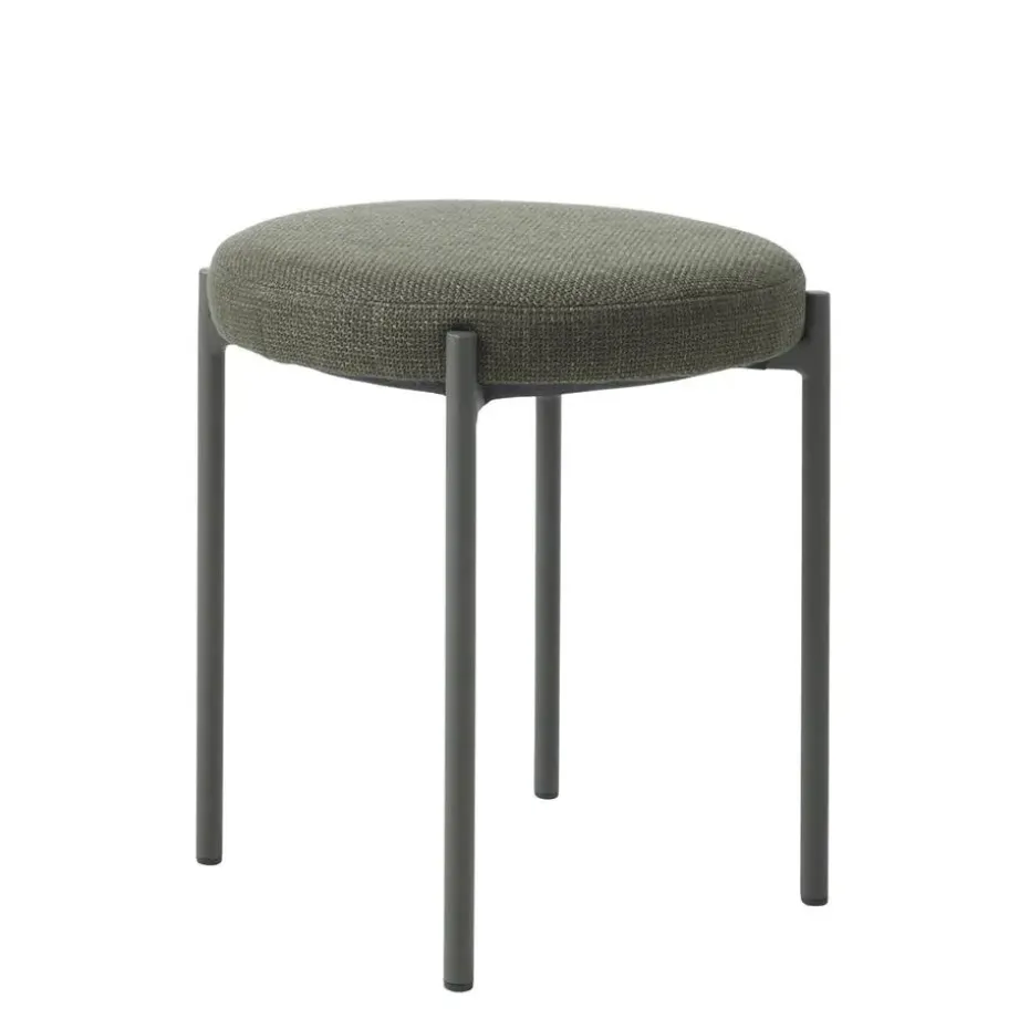 Poef Groen Stof - 43,5x44x48cm - Pelican