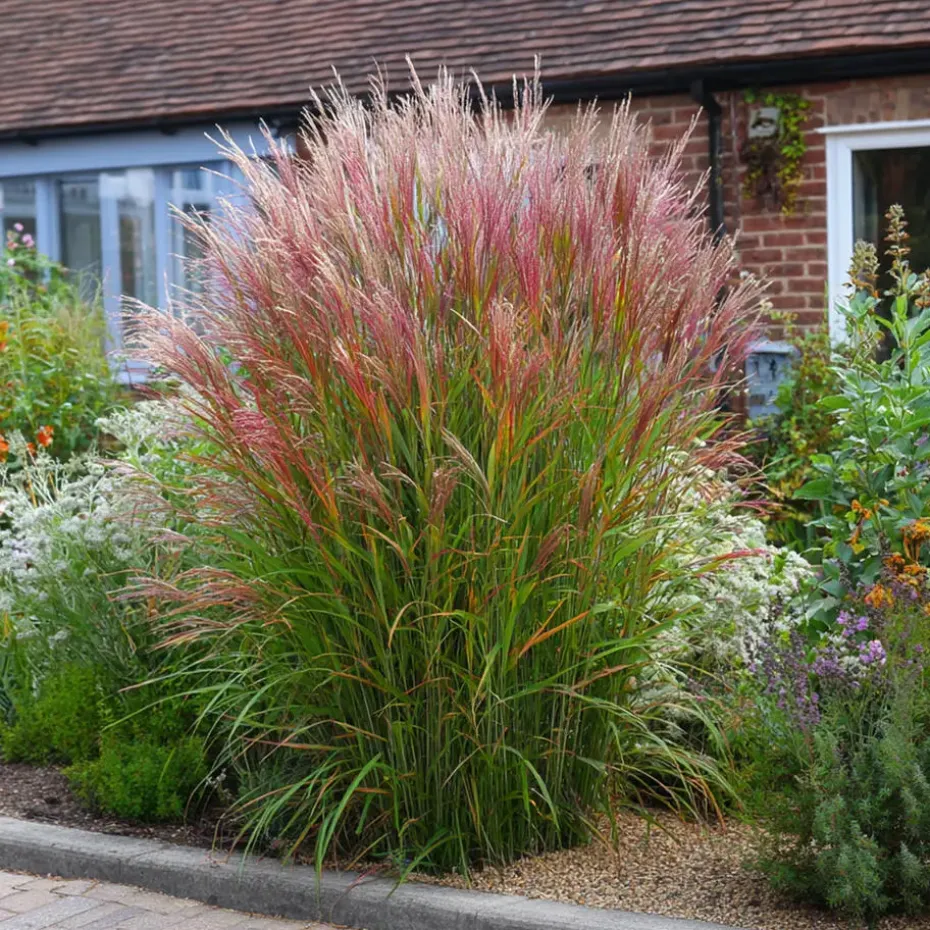 Prachtriet - Miscanthus sinensis 'Red Chief' - Hoogte 40-60cm - ⌀23cm
