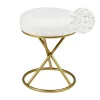 PRESHO - Hocker - Gebroken wit - Bouclé