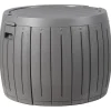 PRINOS - Kussenbox - Grijs - ⌀ 56 cm - Synthetisch materiaal