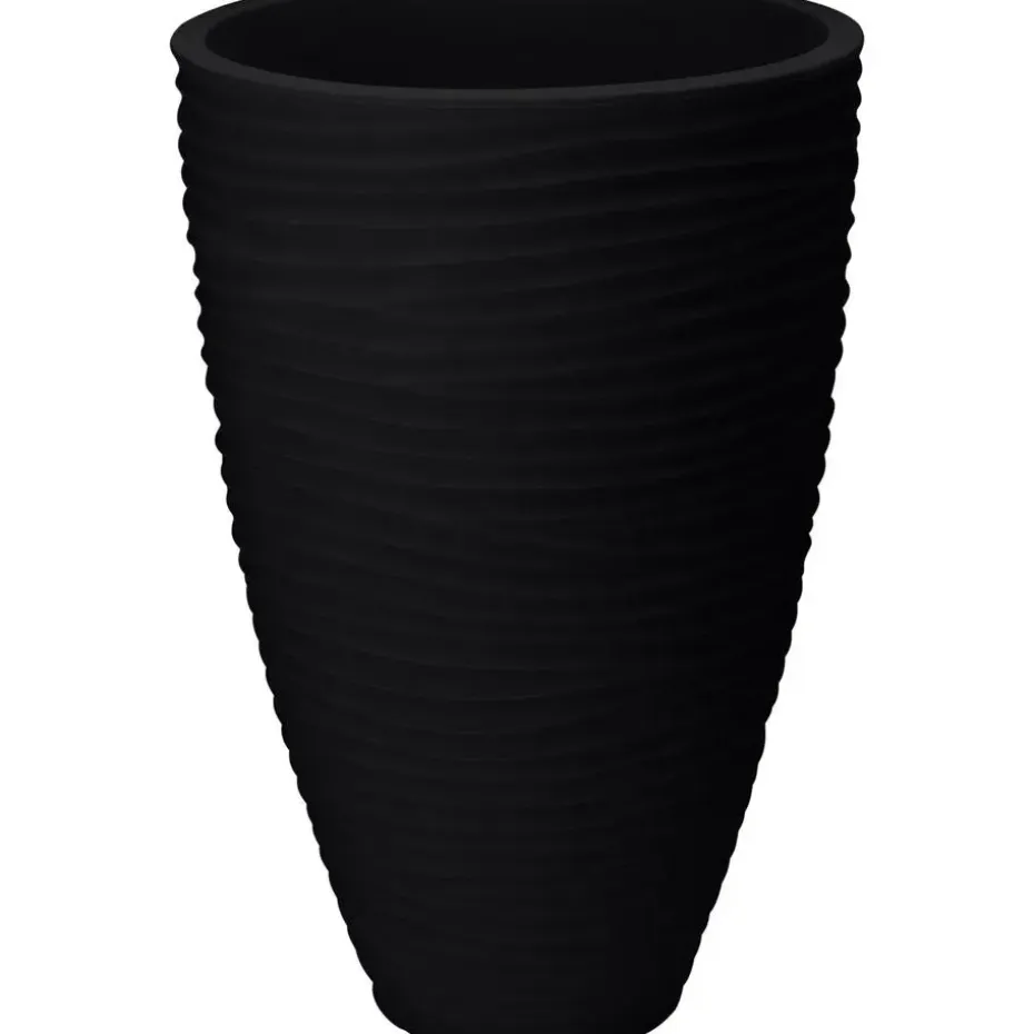 Pro Garden plantenpot - kunststof - antraciet - 40 x 60 cm