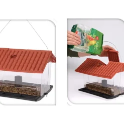 Pro Garden Vogelvoederhuisje - kunststof - 31 x 23 x 21 cm